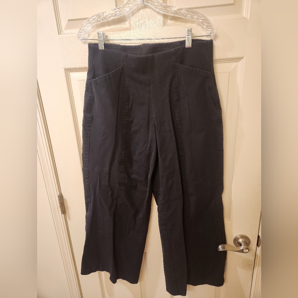 Old Navy Black High-Waisted Pixie Wide Leg Pants